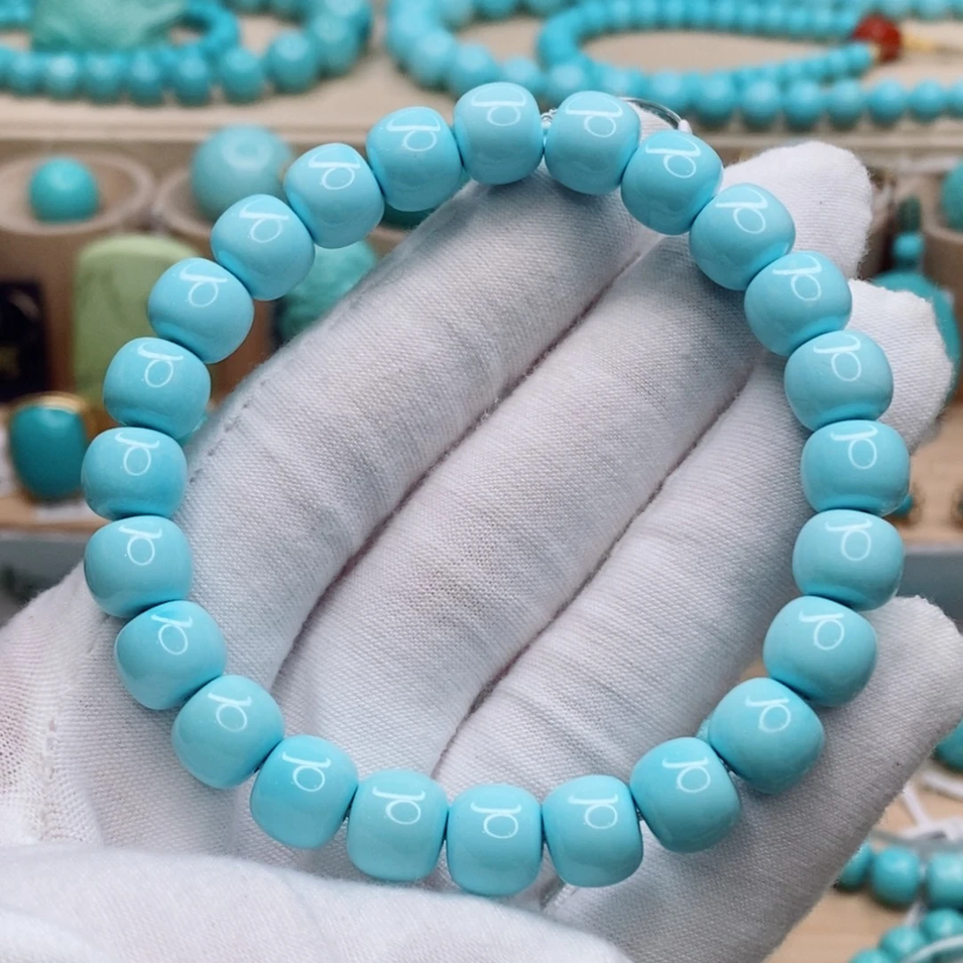 绿松石未镶嵌珠宝奇石9.5mm