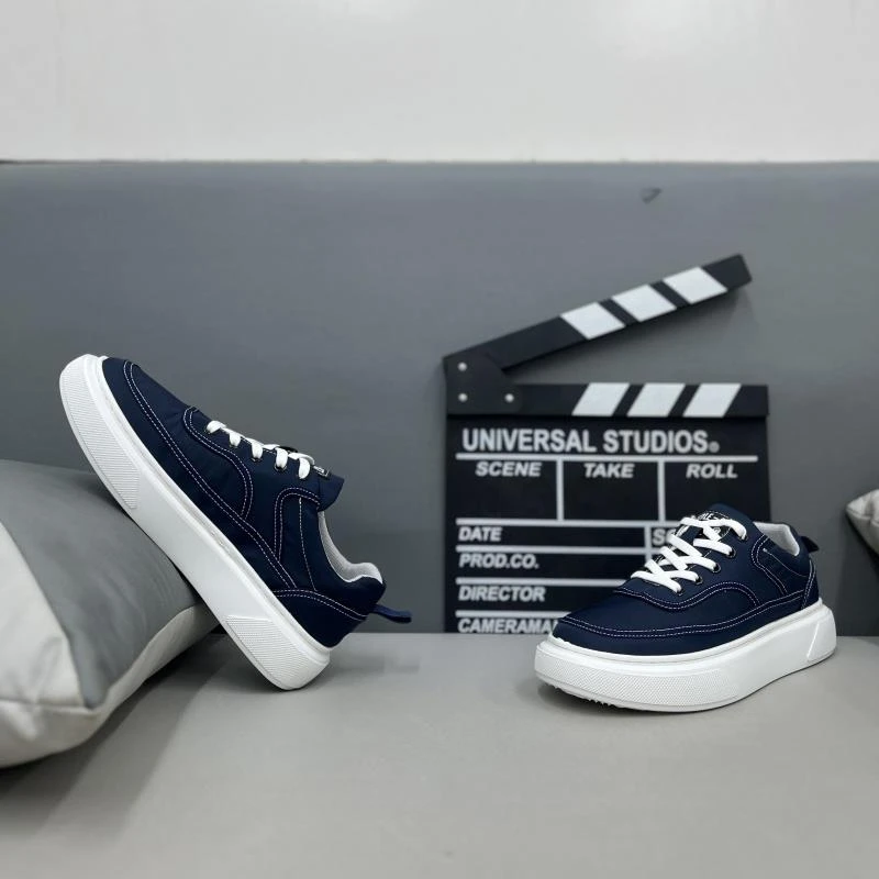 玛古芭板鞋男款轻奢薄款透气舒适百搭休闲鞋厚底增高低帮韩版男鞋