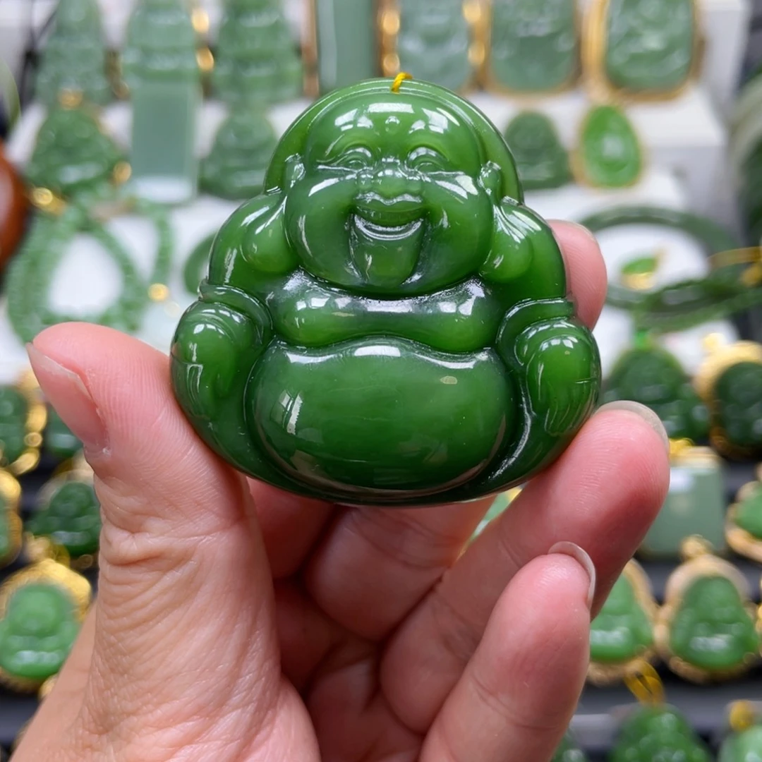 和田玉（碧玉）未镶嵌吊坠(不含链)