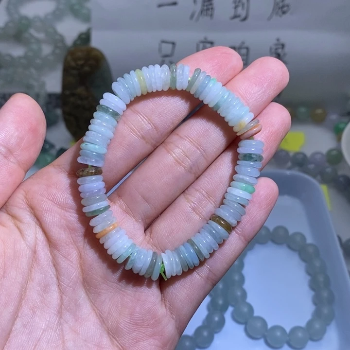 翡翠未镶嵌手链天然翡翠a货