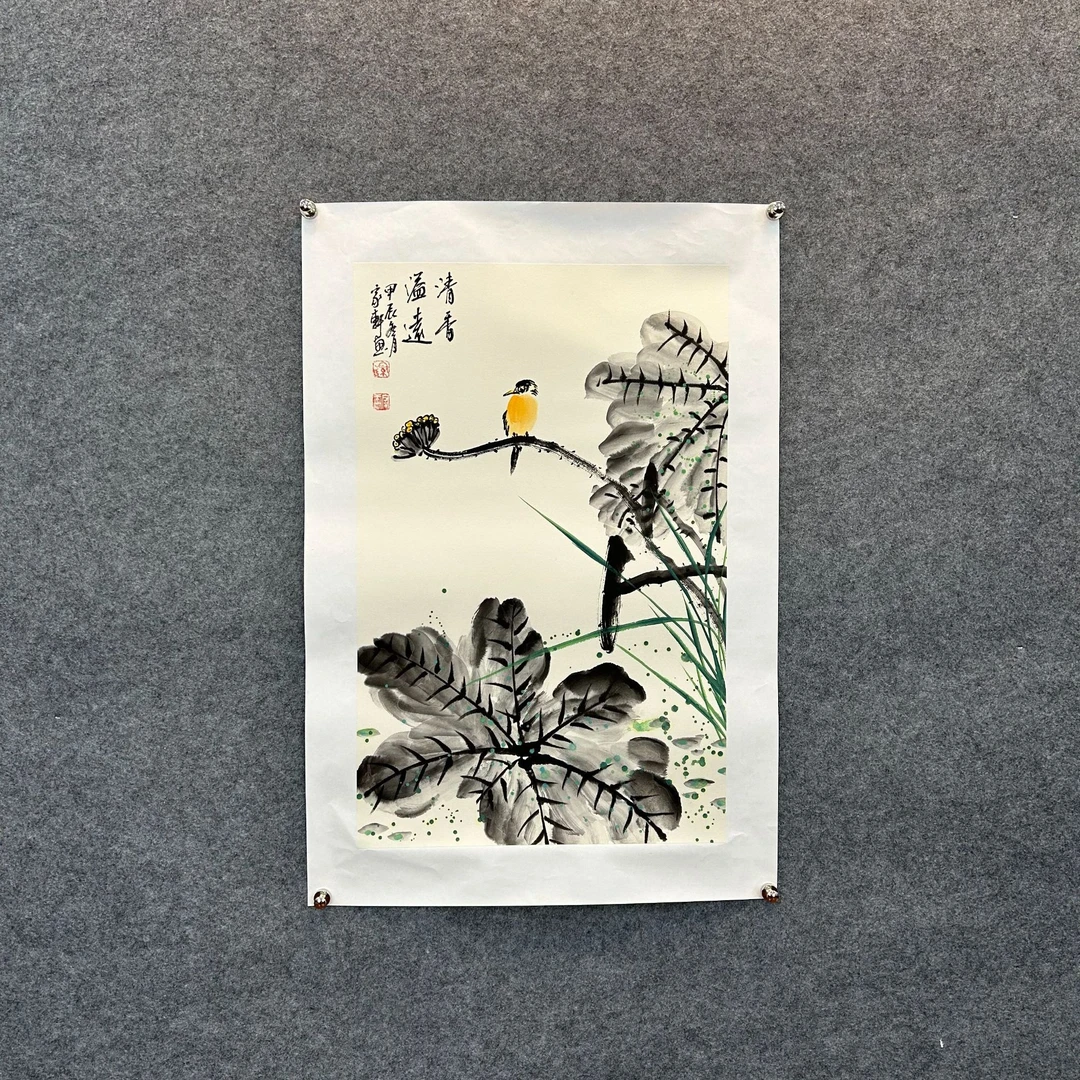 罗家轩《清香溢远》国画挂客国画，挂客厅茶室书房，收藏、送礼