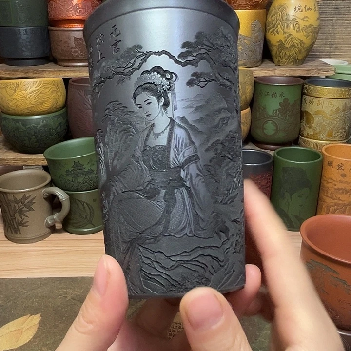 茶杯紫砂宜兴紫砂茶具正品