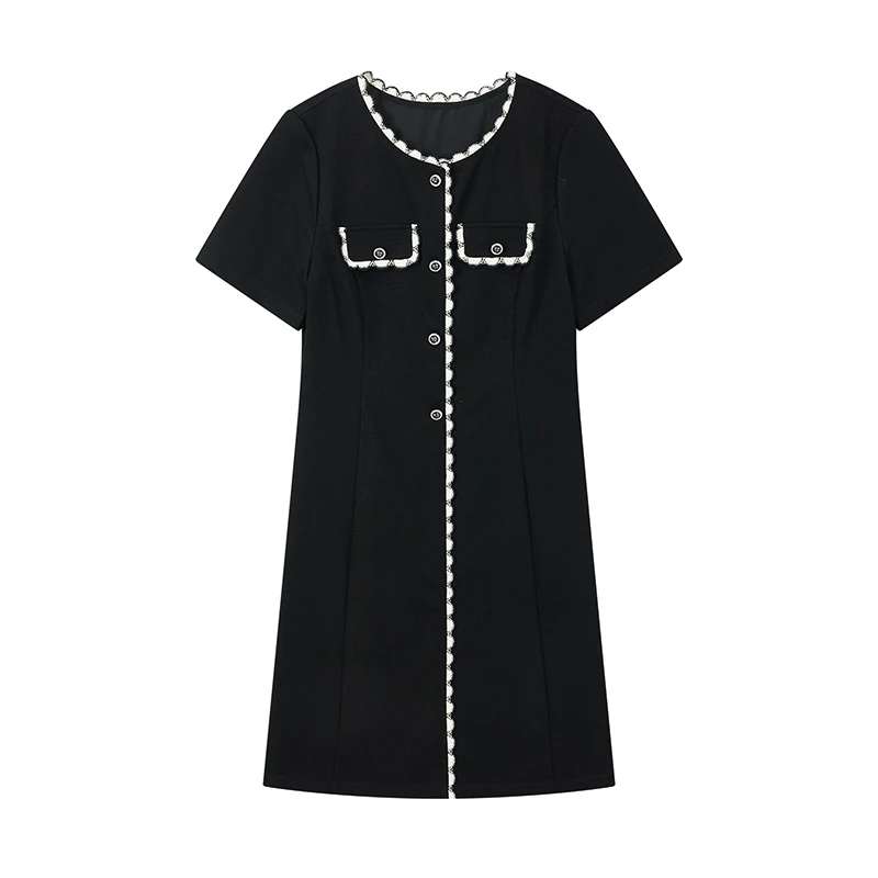 【柠檬专属】蕾丝印花连衣裙S2322