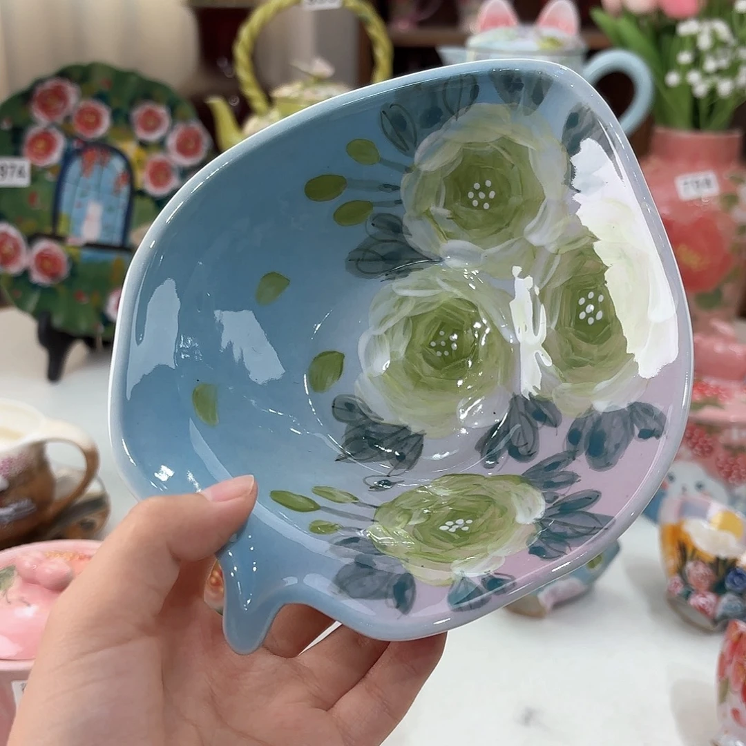景德镇手绘高温釉下彩陶瓷茶具