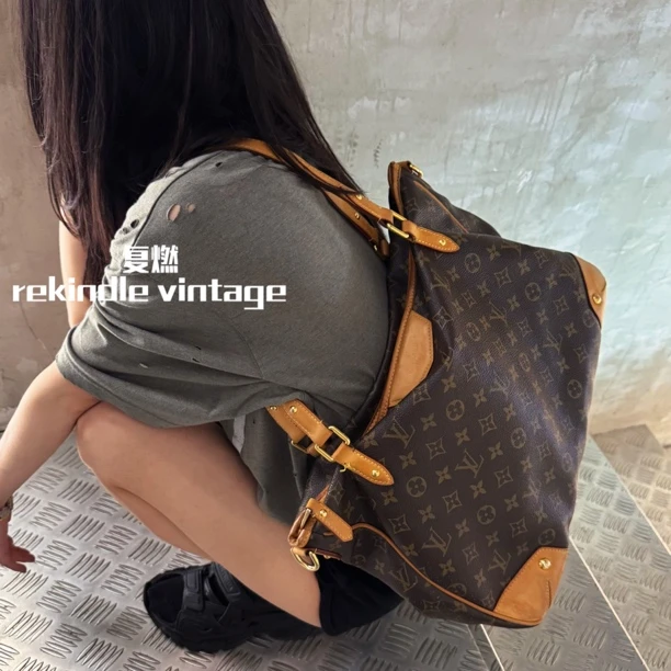 95新 LouisVuitton/路易威登 复燃精选/老花Retior机场包后配肩带