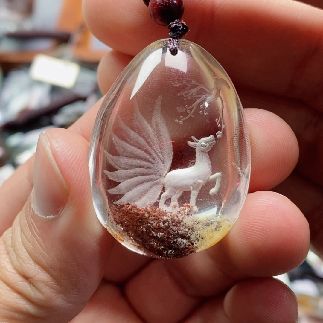 水晶吊坠(不含链)未镶嵌