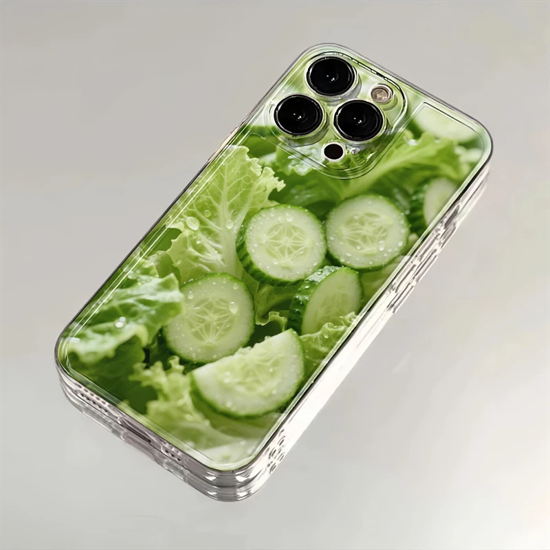 减肥黄瓜蔬菜适用苹果iPhone16pro小米15华为mate70手机壳太空MT