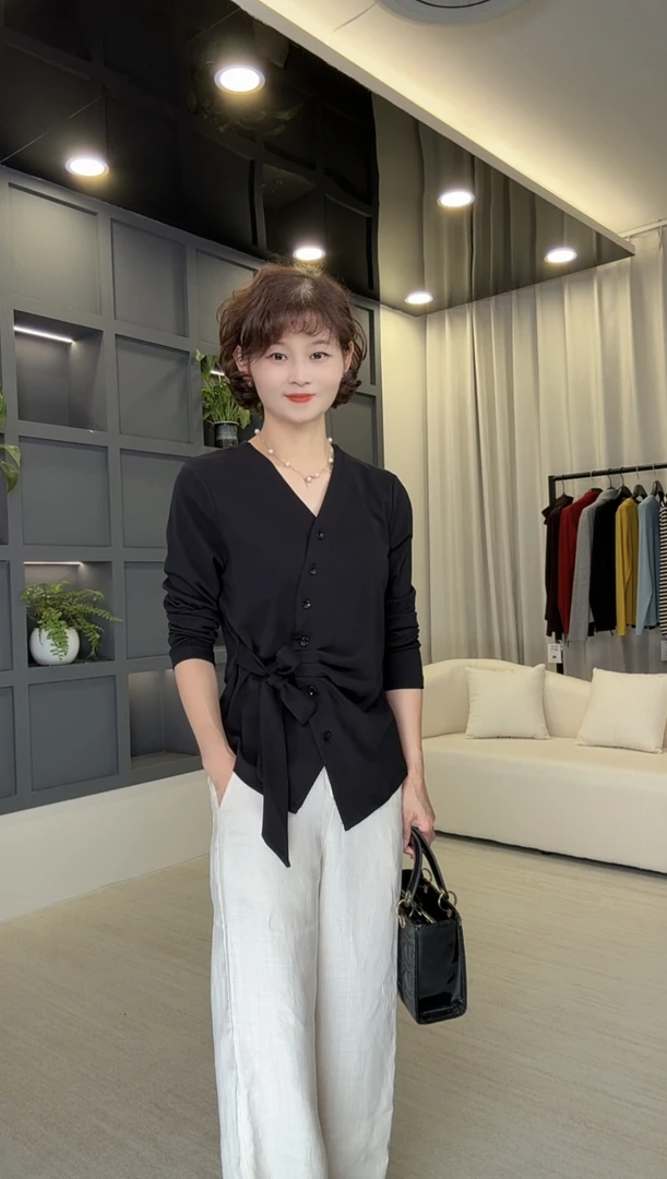 [一雅2502]秋季显瘦气质时尚打底上衣