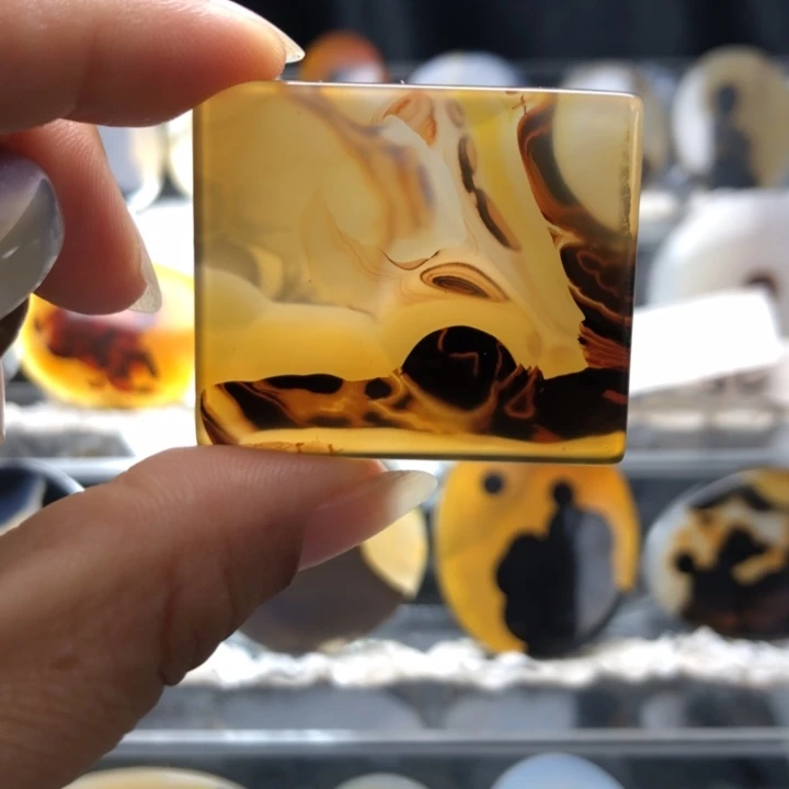 合金玛瑙/玉髓珠宝奇石100