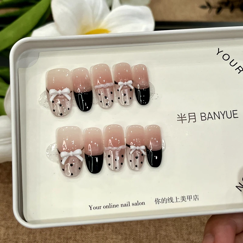 【赫本】BANYUE Nial 精选爆火纯手工显白气质穿戴美甲204