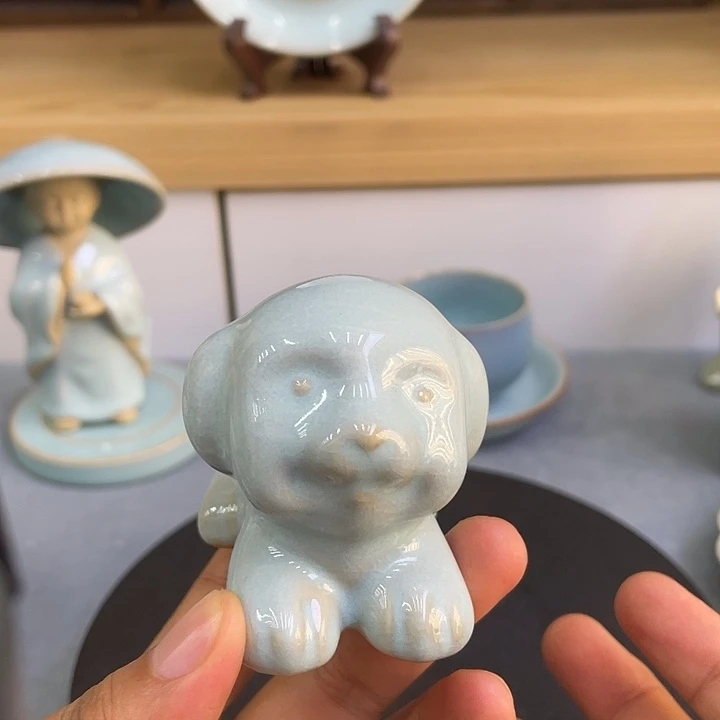 杯子微瑕茶宠天青