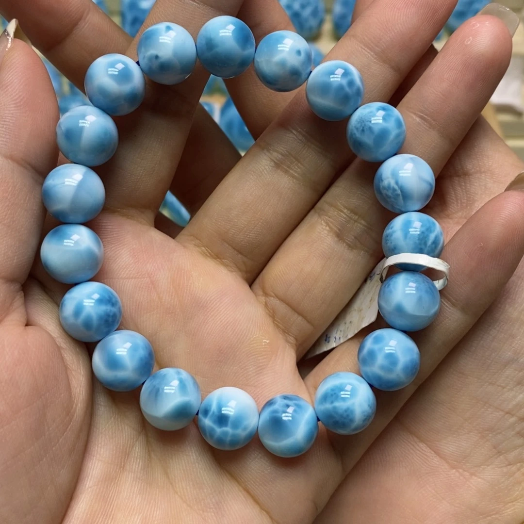 针钠钙石（海纹石）未镶嵌手链