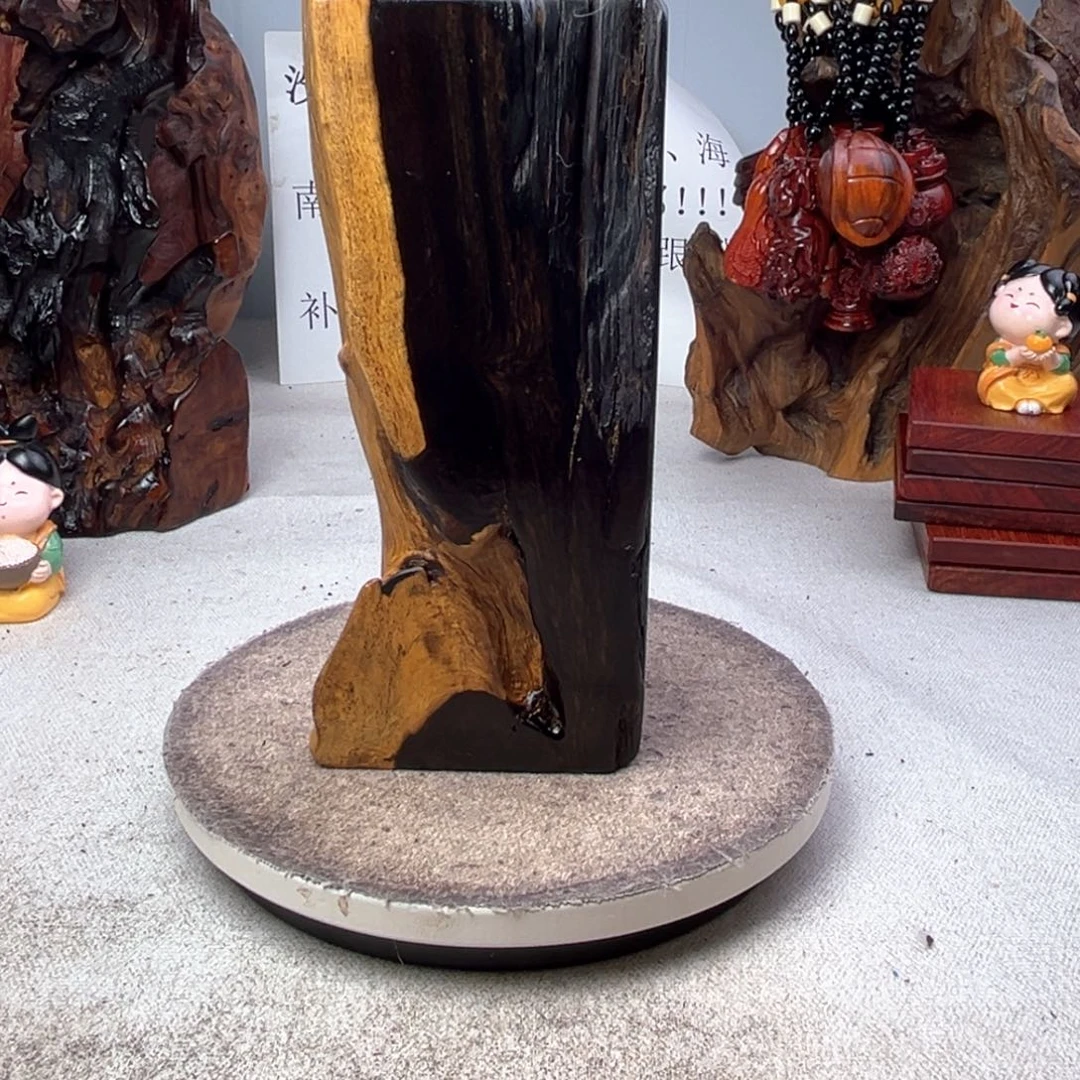 业***镜紫光檀随行碳化底座