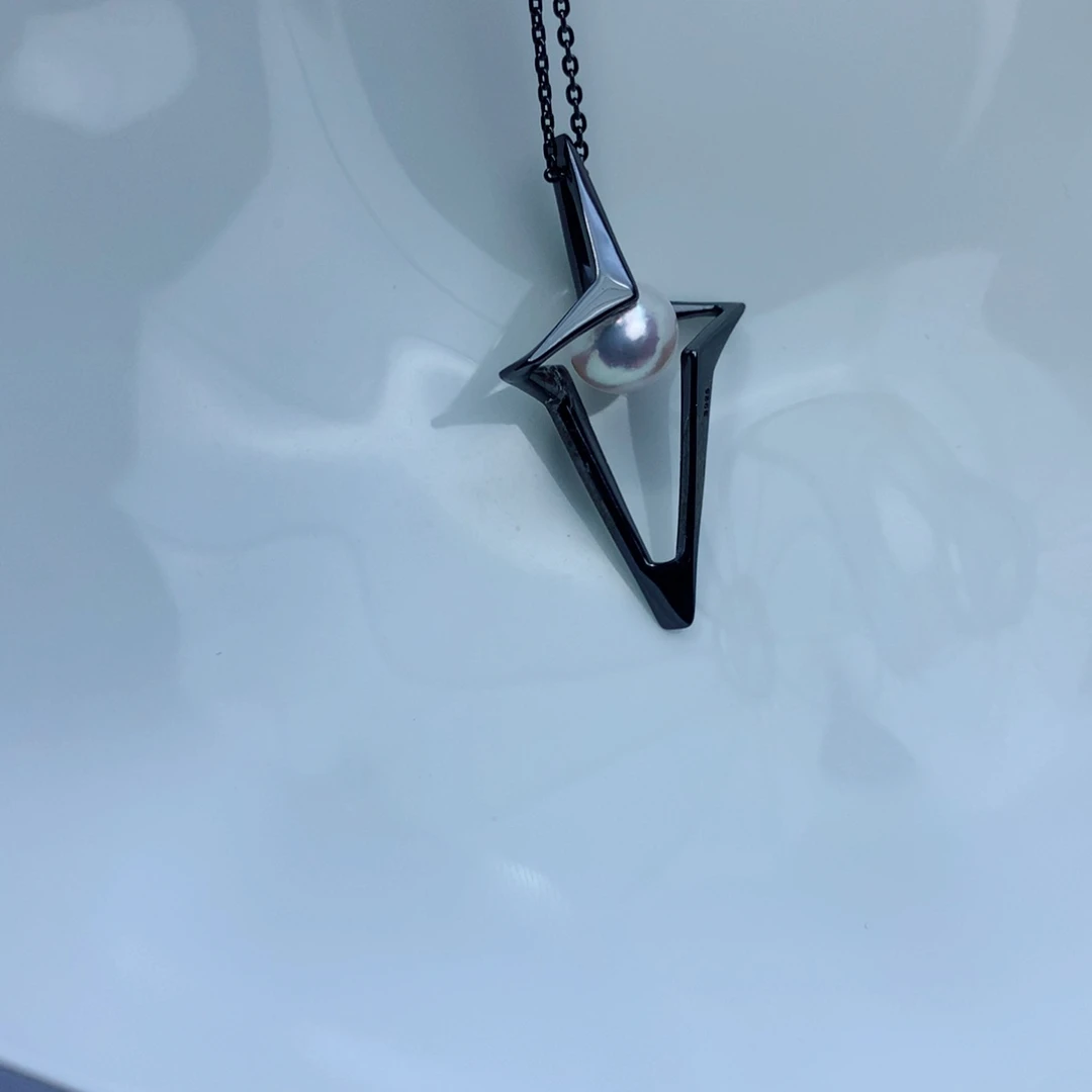 海水珍珠颈饰银S925镶嵌