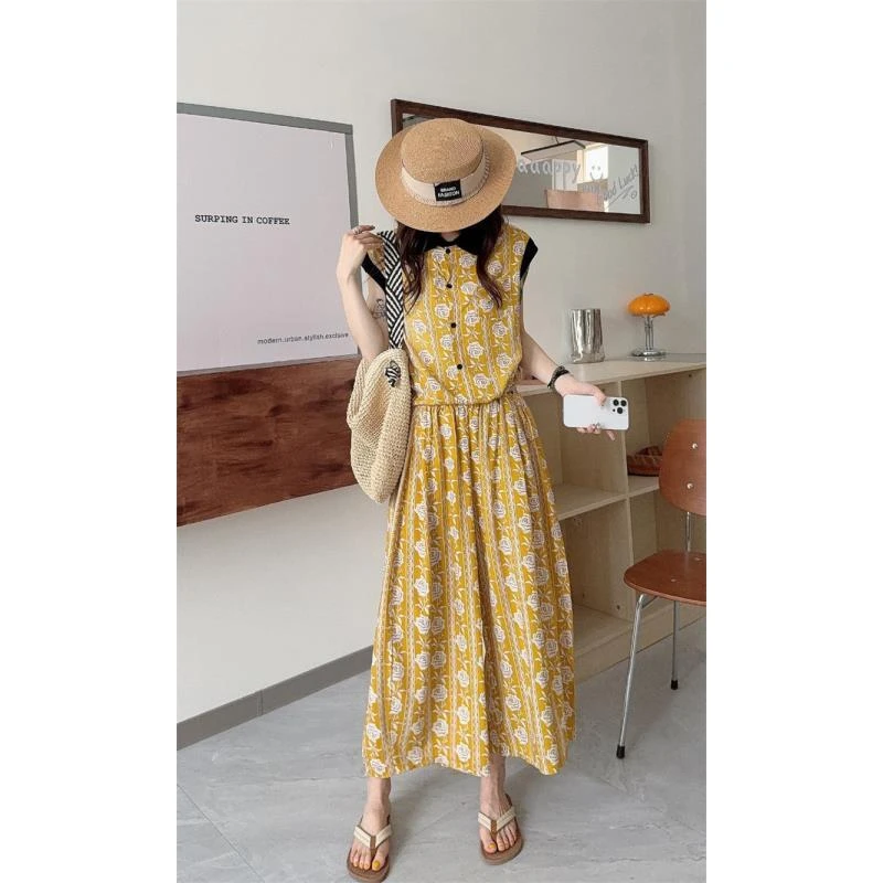 [韵底小绣]25夏新女碎花锦绸显瘦百搭套装GL-FC6243