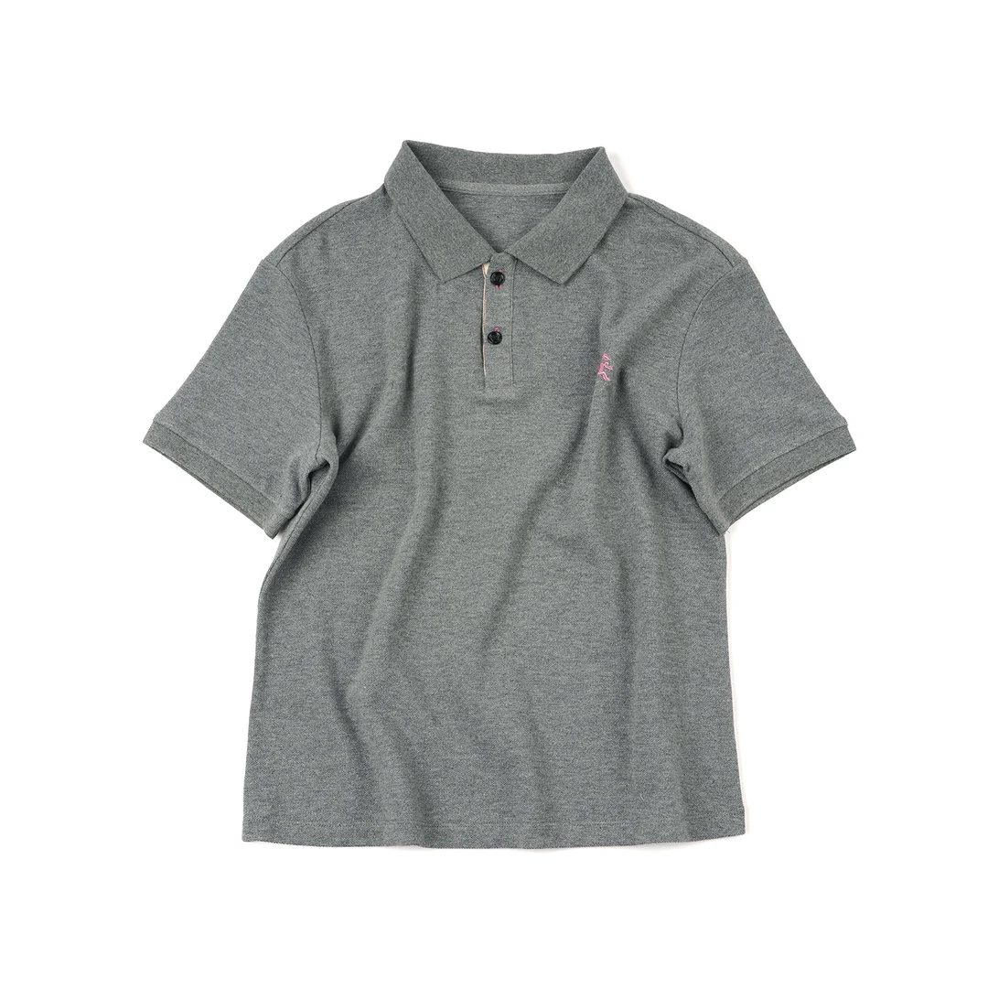 【粉色小马刺绣POLO衫】全棉商务休闲气质品牌感TXAL47105