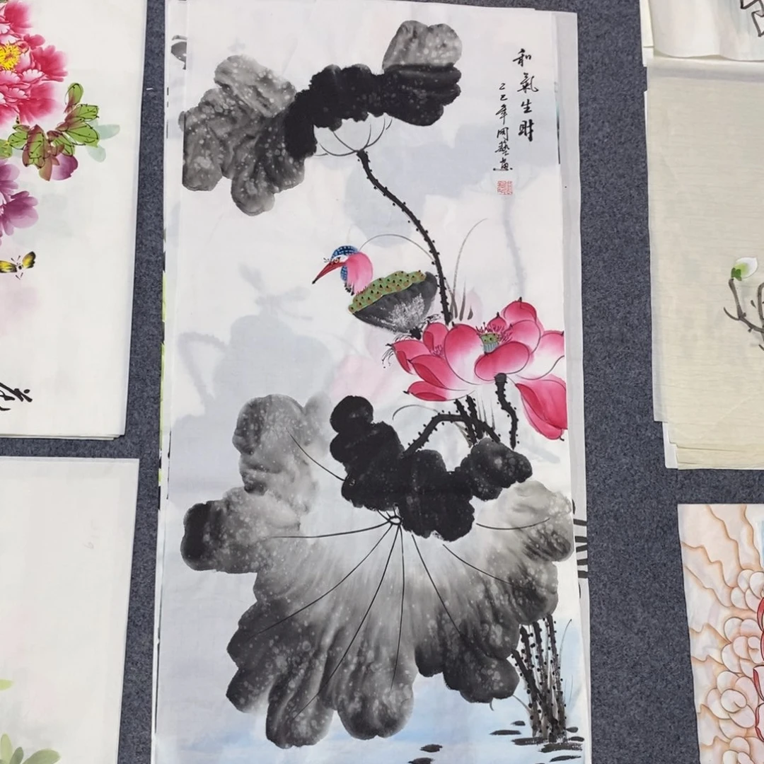 国画尺寸100✖️50三尺精品手绘画