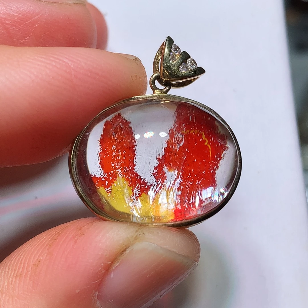 珠宝半成品银S925镀金镶嵌水晶定制款