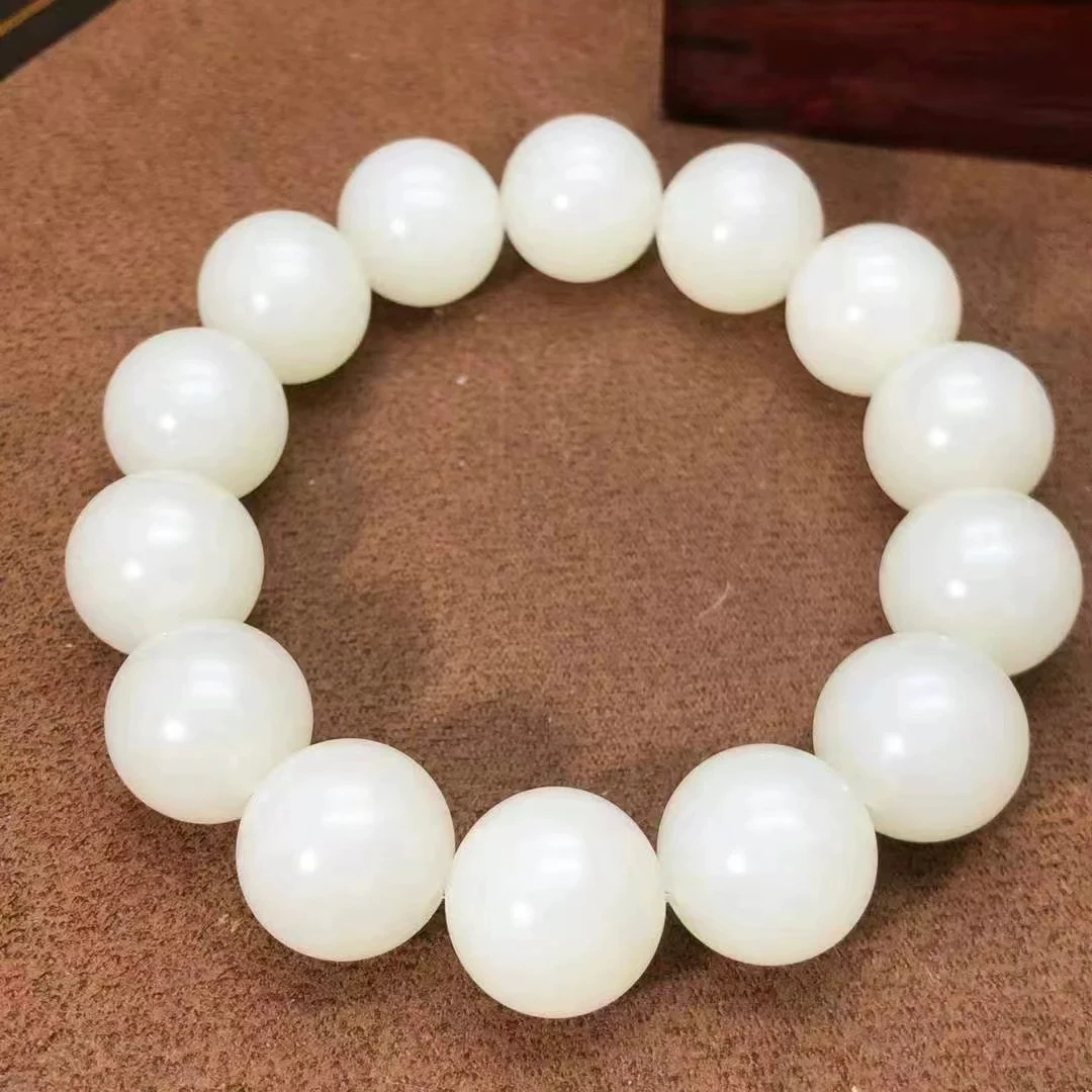 和田玉青海料卡16大手串拍一发一