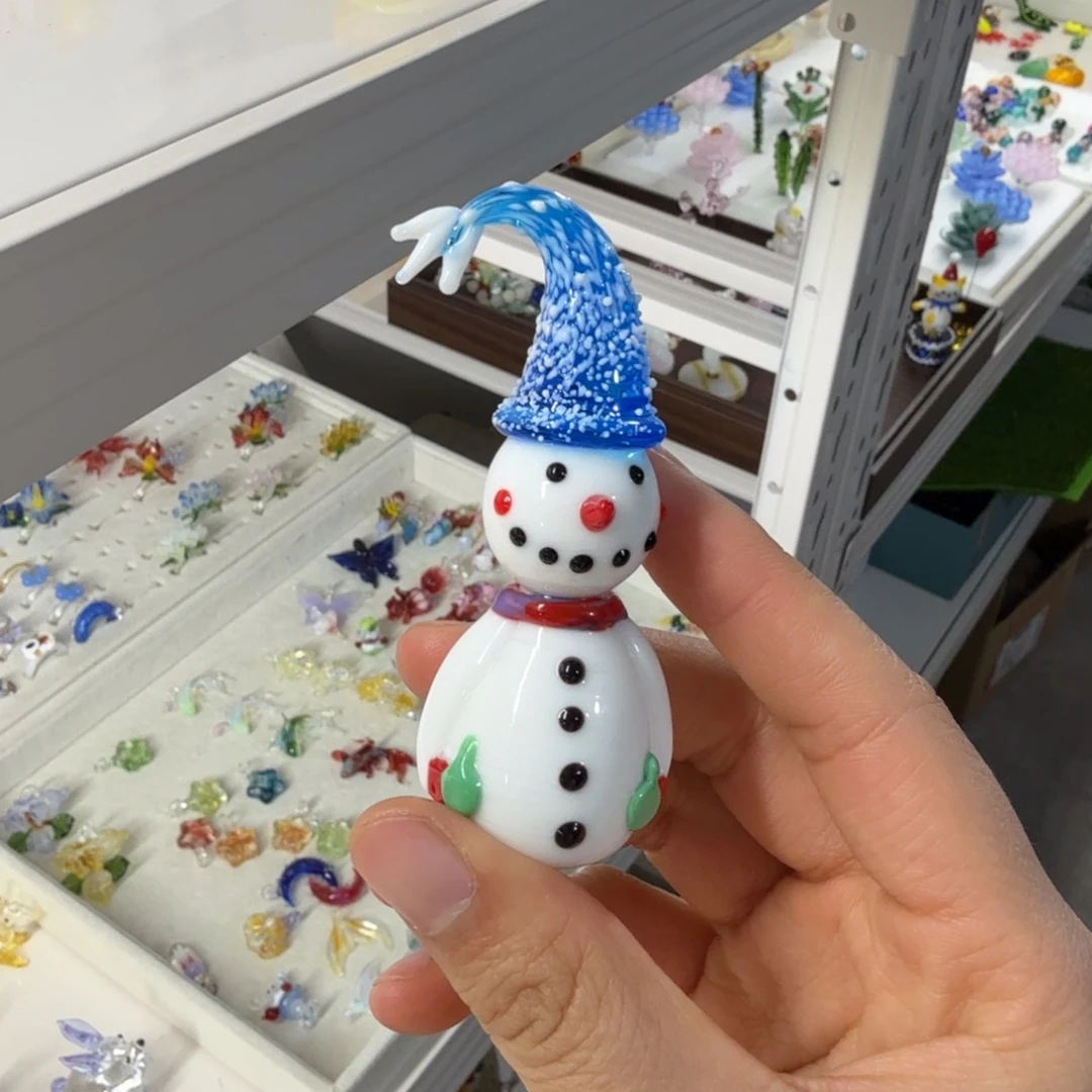 琉璃手工艺品雪人