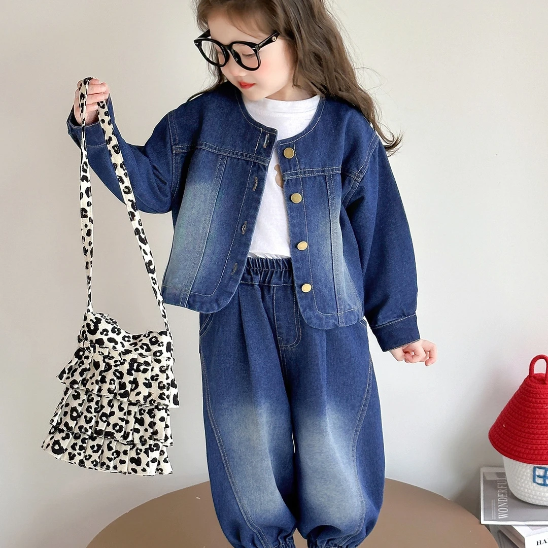 儿童衣服童装女童儿童童装春秋秋季洋气时尚休闲韩版时髦女童韩版