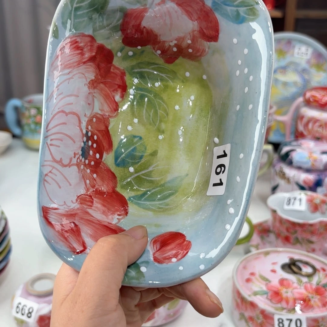 景德镇手绘高温釉下彩陶瓷茶具