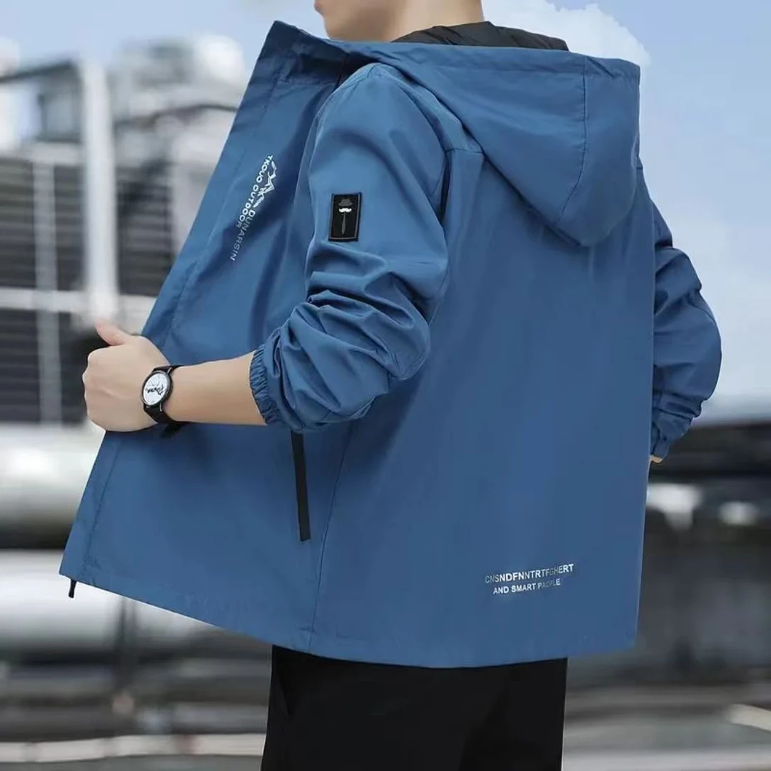 D&W春秋冲锋衣男女同款户外防风防水山野徒步外套夹克冲锋衣