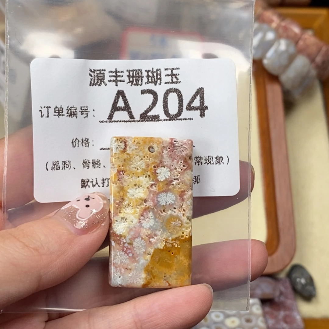 A***外未镶嵌颈饰硅化玉