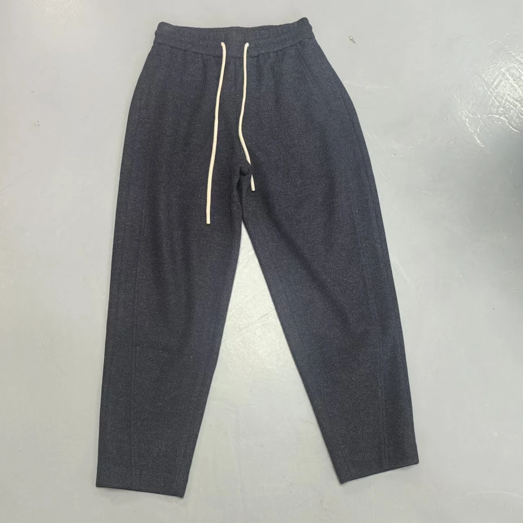 【南油玲姐】藏青色松紧腰休闲裤A26031