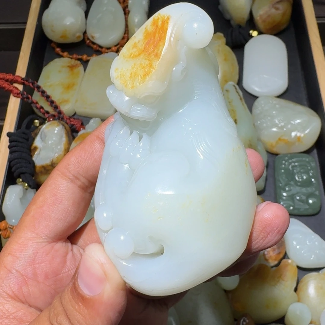 和田玉未镶嵌吊坠(不含链)