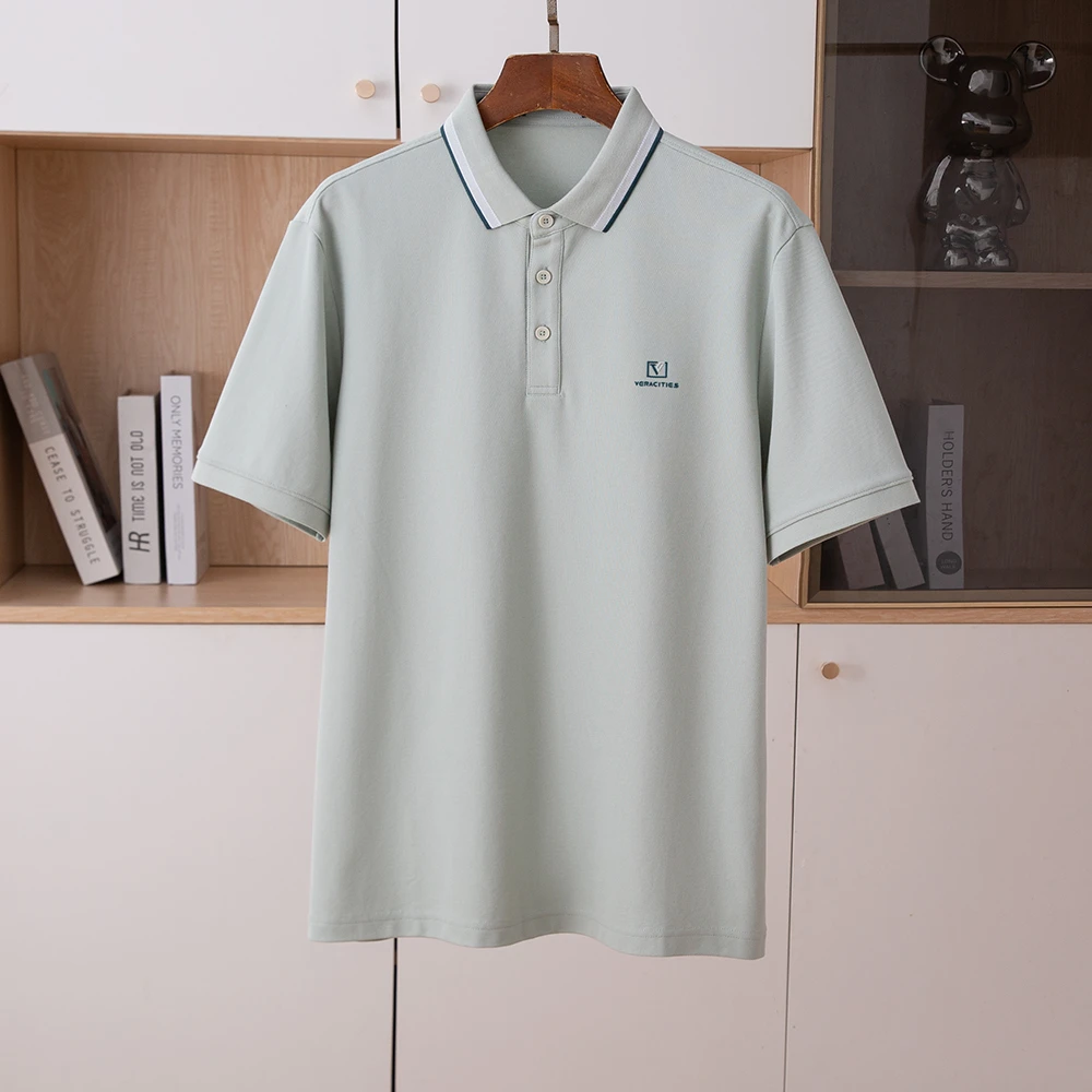 H品质男装！短袖男t恤夏季薄款休闲翻领polo衫简约半袖纯色上衣潮