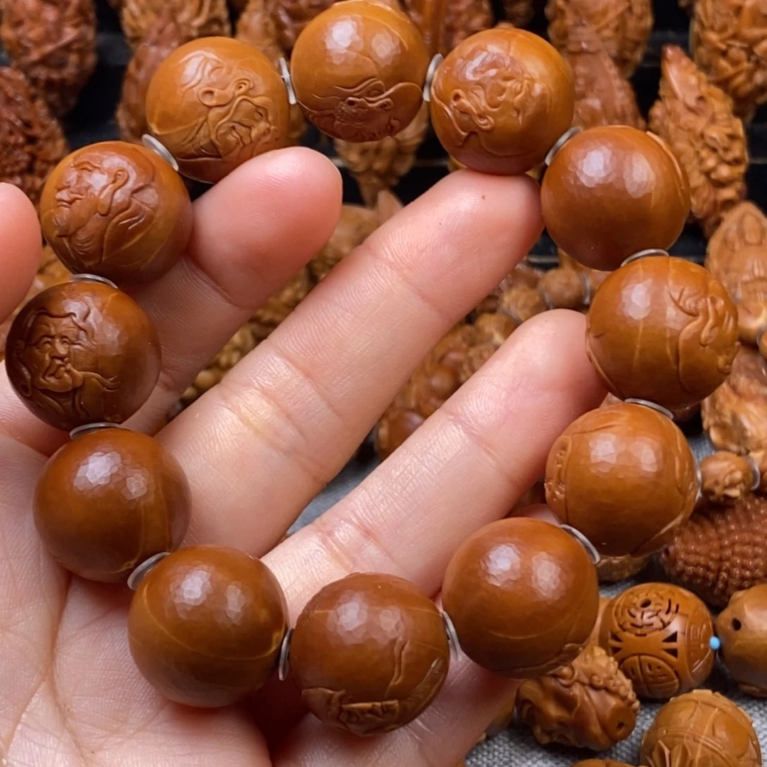 橄榄核手串/手链Z***爽核雕手串