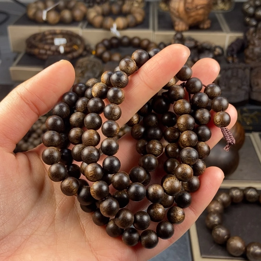 沉香手串用****0越南芽庄白棋楠