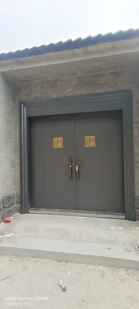锌合金对开庭院户外门家用豪华别墅大门农村自建房适用