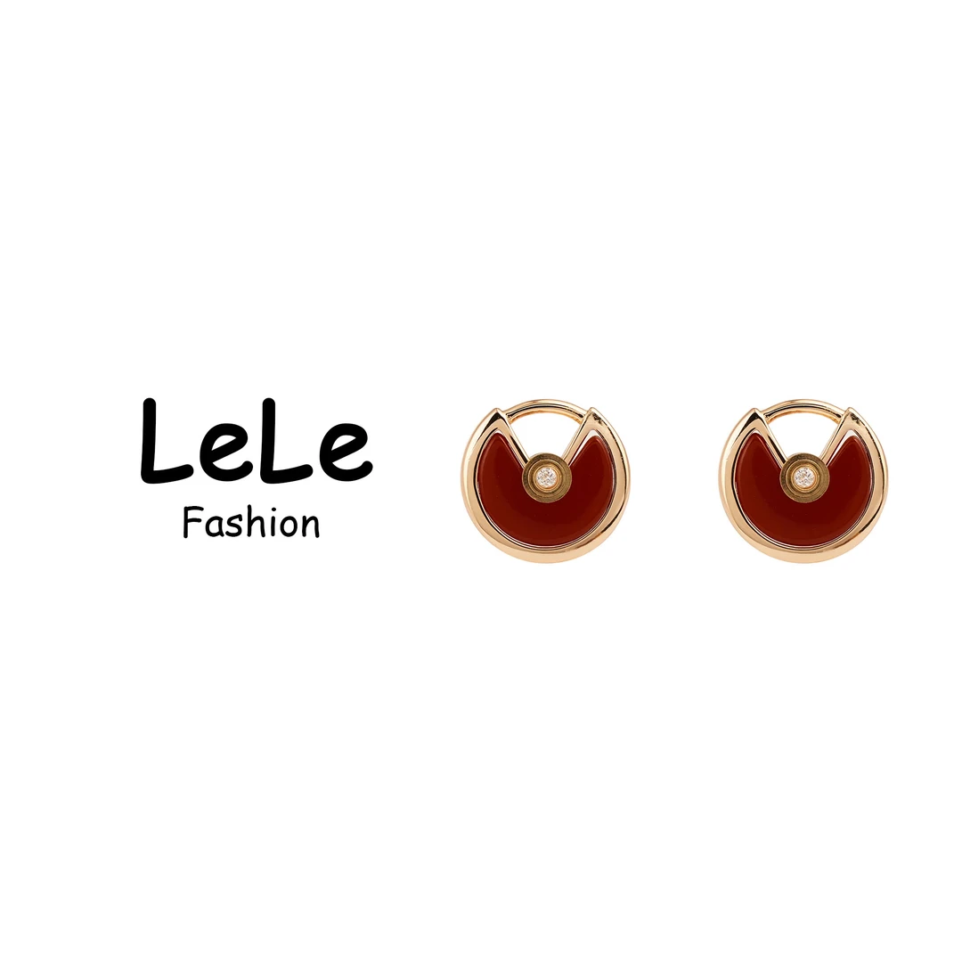 铜合金耳饰 【2163】LeLe 高奢耳钉  精美百搭简约时尚
