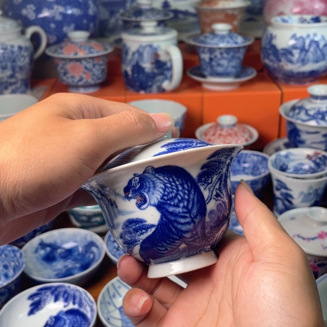 【闪购商品】杯?****刀全手工手绘景德镇