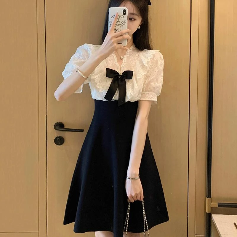 显瘦气质高端名媛连衣裙2025年夏新款高级感精致女装裙子D1321