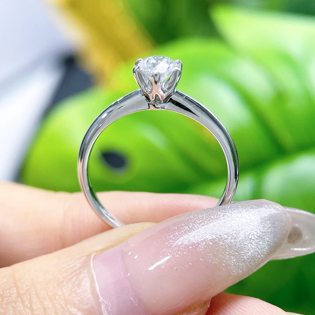 【502928】18K金钻石女戒皇冠六爪DE VVS 50分 重2.928克 #16经典