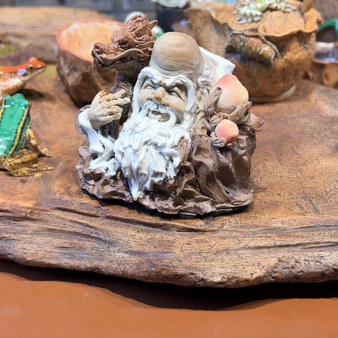 、*寿星摆件纯手工