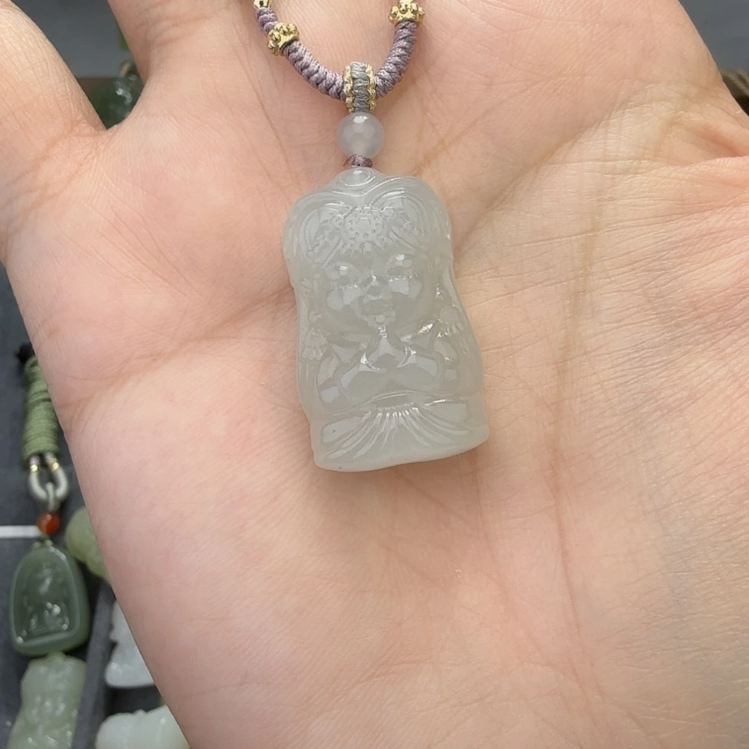 和田玉未镶嵌颈饰扎基拉姆特价款