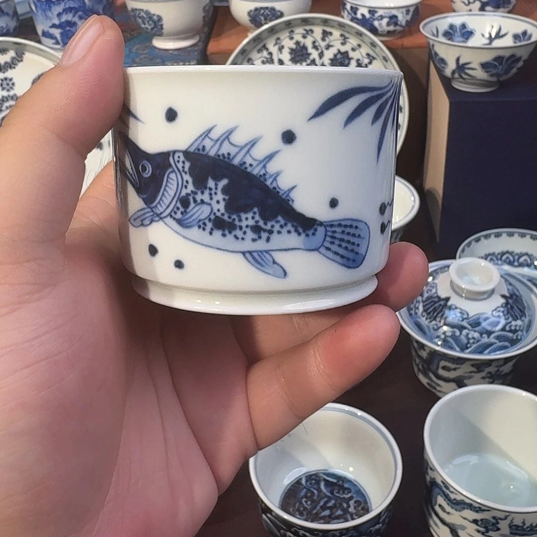 杯子纯手工手绘瓷瓷