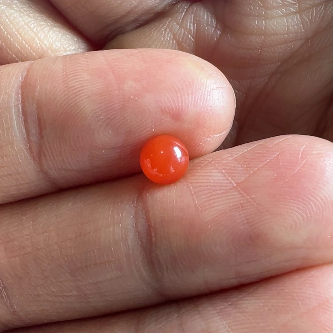 南红玛瑙圆珠5.1未镶嵌冰*茶