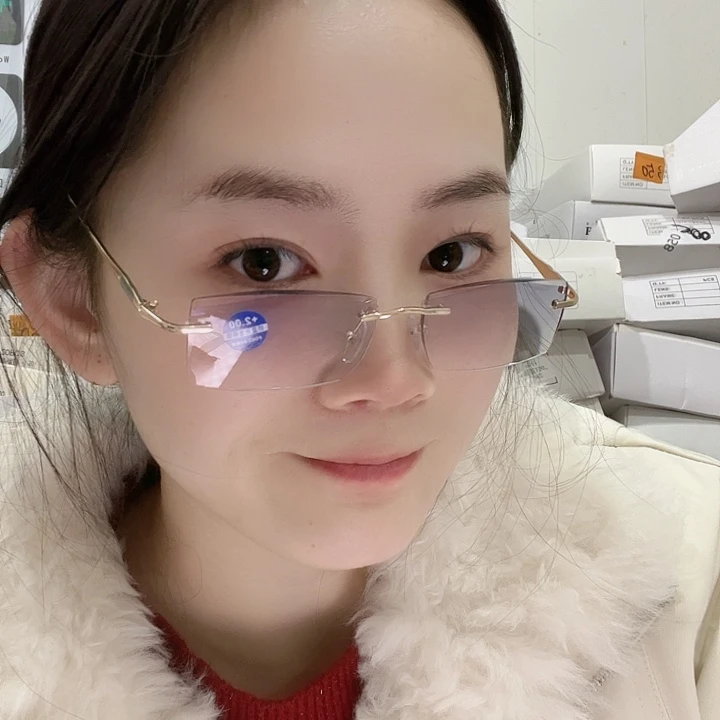 无框的男女带颜色200度