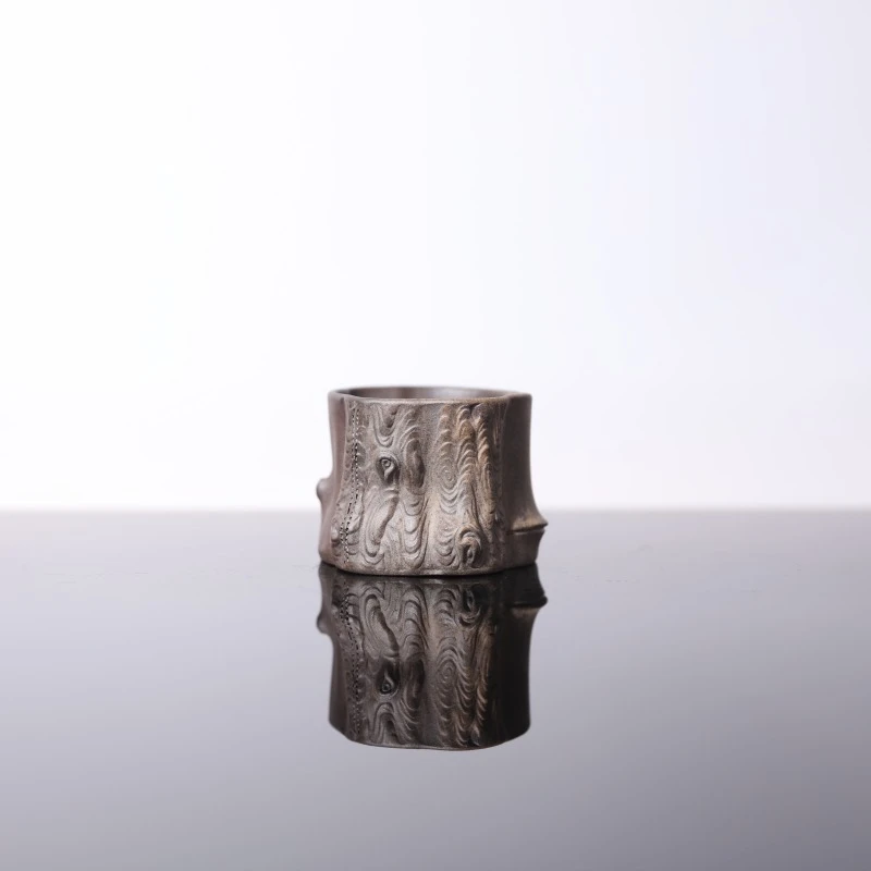 【前墅龙窑丨梅桩杯】羡砂 紫泥 约100CC 紫砂杯