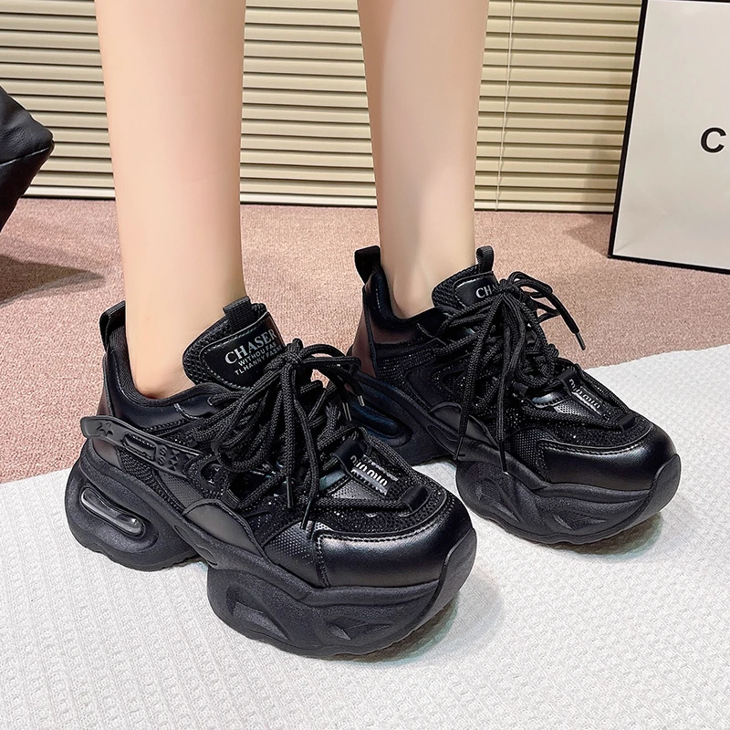 加绒显脚小老爹鞋中国码灰色系黑色系时尚网红百搭厚底系带