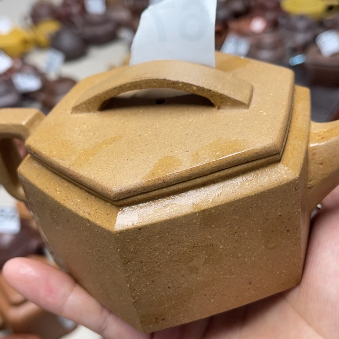 茶壶紫砂六方汉瓦280毫升