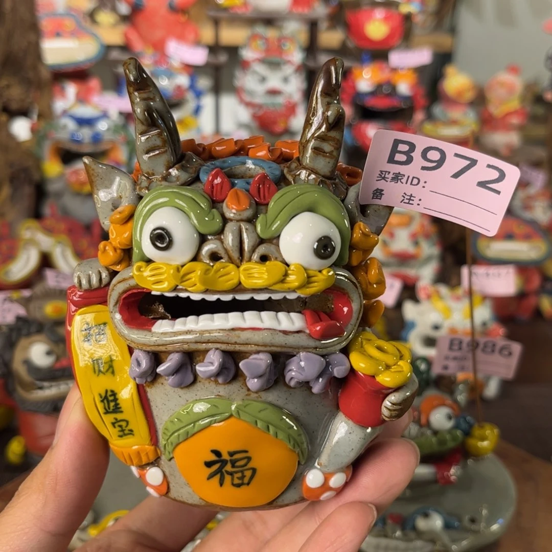 泥塑纯手工茶宠摆件