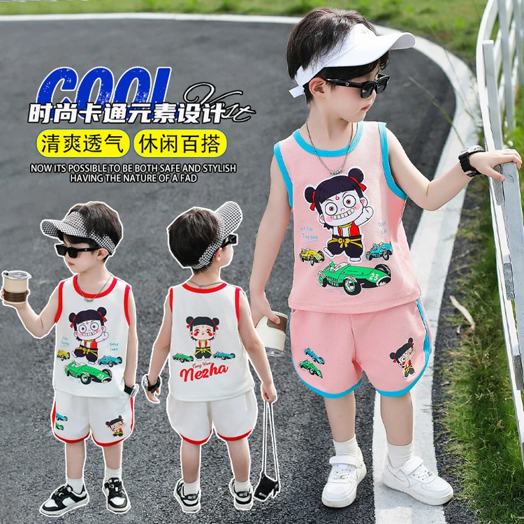 【万达撤柜】儿童男童小童休闲帅气夏季透气清爽童装运动薄款洋气帅