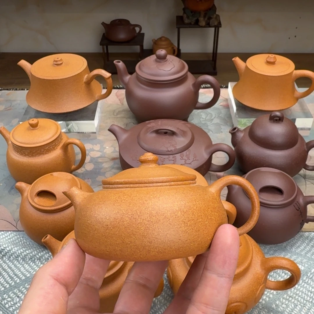 青***岚茶壶紫砂寒江 福利价 140cc 半手工