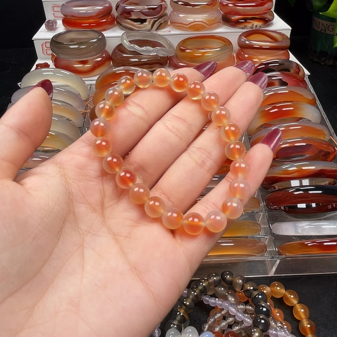 玛瑙/玉髓手镯未镶嵌ё**o